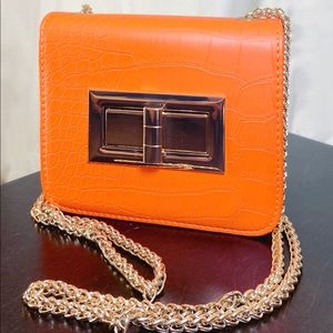 H&M Bright Orange Clutch